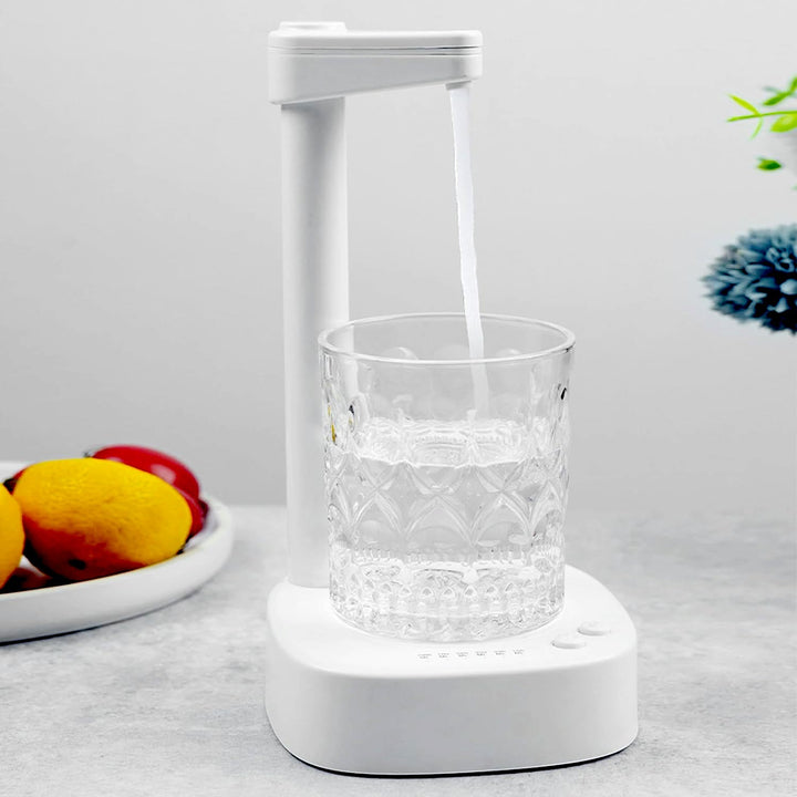 USB Charging, Desktop Water Bottle Dispenser, Intelligent Desktop Water Pump With Small Pipe, One Button Operation, Smart Table Bedside Water Dispenser, Desk Water Dispenser for Home, Office, Outdoor, Camping Your Brand