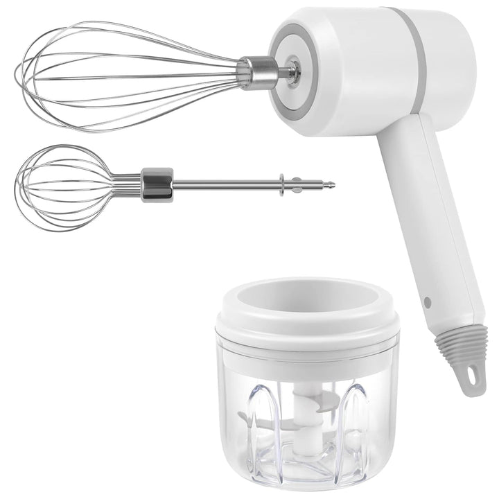 Hand Mixer Food Chopper Cordless 3 in 1 Electric Hand Mixer (1 Set) - TezCart