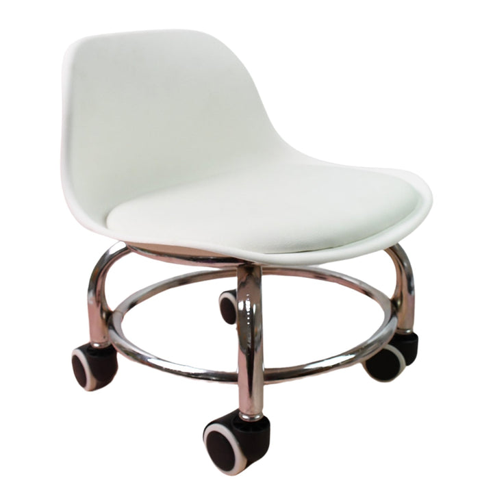 Heavy Duty Round Rolling Stool with Wheels Pedicure Stool (1 pc) - TezCart