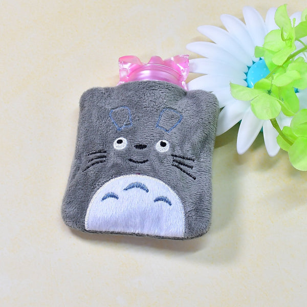 Totoro Cartoon Small Hot Water Bag with Cover for Pain Relief Your Brand