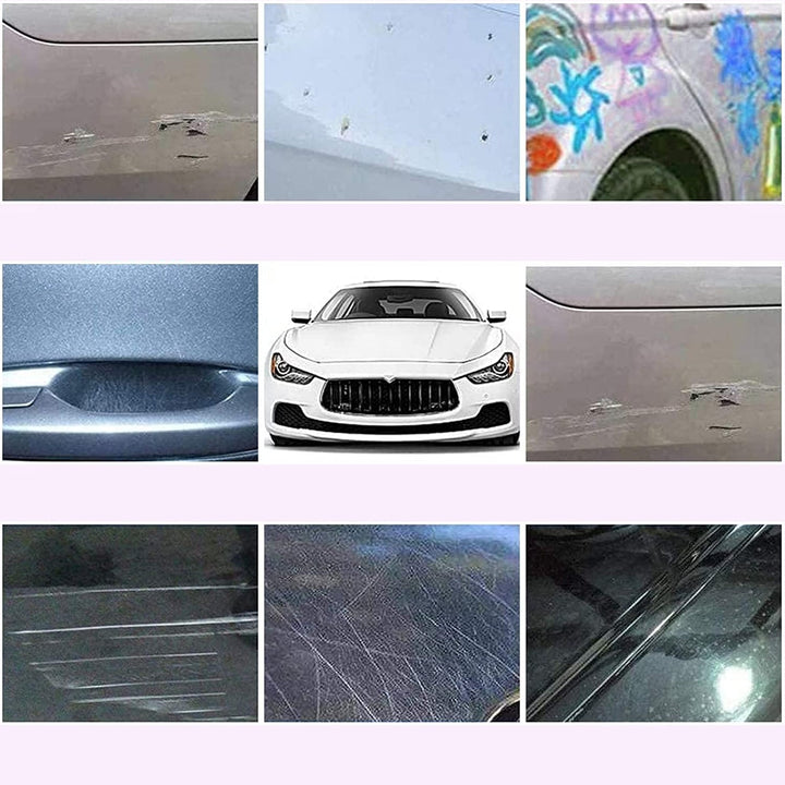 Nano Magic Car Scratch Remover Cloth, Multipurpose Scratch Repair Cloth, Cloth for Car Paint Scratch Repair, Easy to Repair Slight Scratches on the Surface Polishing Repeatable Use for All Kinds of Car (45 ML Repair Solution, 2 Gloves, 2 nano Cloth) Your Brand