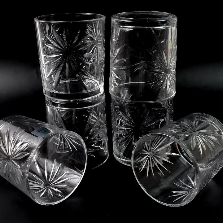 Glass Tumbler Set, Juice Glasses and Transparent Water (6 Pcs Set) - TezCart