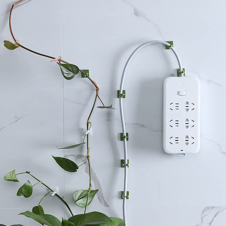 Plant Climbing Wall Fixture Clip Self-Adhesive Hook (200 Pcs Set) - TezCart