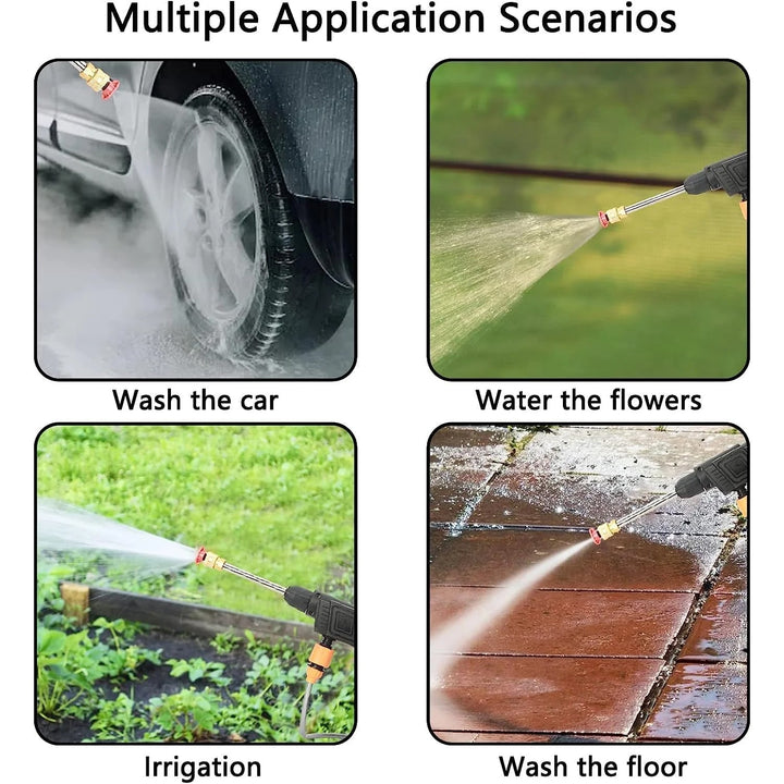 48V Car Washer Gun, Water Spray Gun, Car washing Kit (48V /  With Small Box / Single Battery Operated)) - TezCart