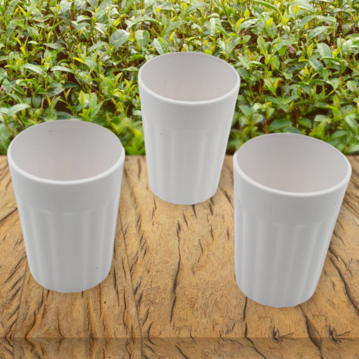 Small Plastic Coffee / Tea Cups Reusable Plastic Cup Mug Lightweight Microwavable Safe Unbreakable Camping Coffee Mugs for Tea Milk Water Juice Tea (3 Pcs Set) Your Brand