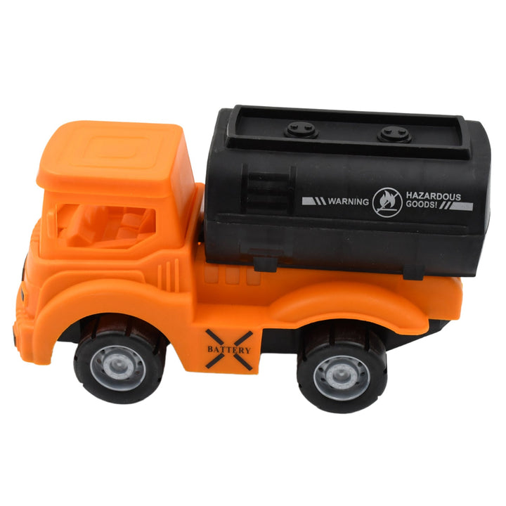 Tanker Truck Toys for Kids, friction power Vehicles Toy Truck, Plastic Truck, Friction Power Toy Trucks For Boys Girls, & Kids (1 Pc / Mix Color) Your Brand