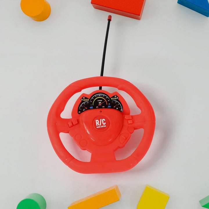Plastic Remote Control Car, Remote Control Racing car with Two Function Backward and Forward. Handle Design Remote. Best Birthday Gift, Birthday Return Gift with Rechargeable Battery For Car Your Brand