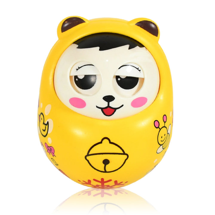 Musical Roly Poly Toys for Baby | Push and Shake Wobbling Toy with Music | Tumbler Doll Toy for Babies | Sound Balancing Doll Toys for Baby Boys, Girls 8+ Months Multicolor (1 Pc) Your Brand