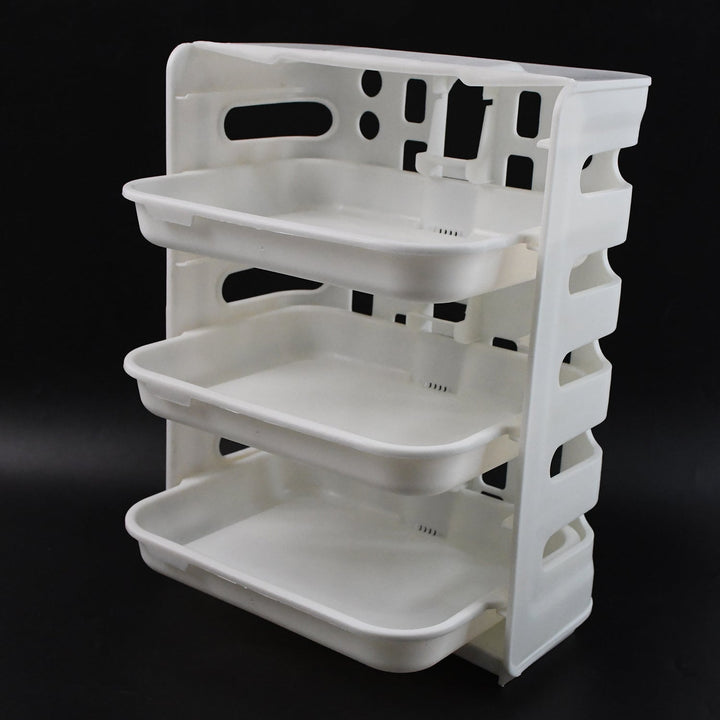 Plastic 3 Layer Wall-Mounted Food Organizer Rack (1 Set) your brand