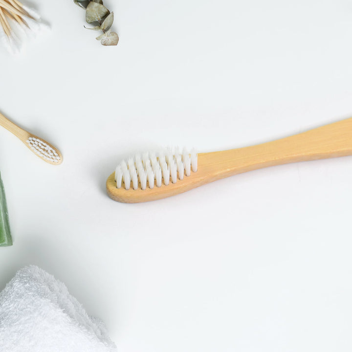 Wooden / Bamboo Brush Toothbrush Ultra Soft Bristles (1 Pc) - TezCart