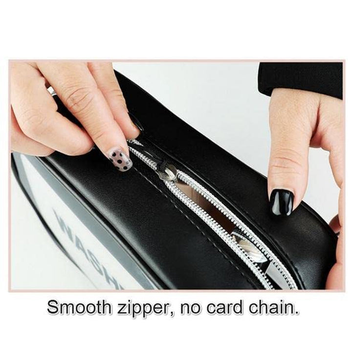 Medium Zippered Cosmetic Pouch, Toiletry Bag for Cosmetics (1 Pc) - TezCart