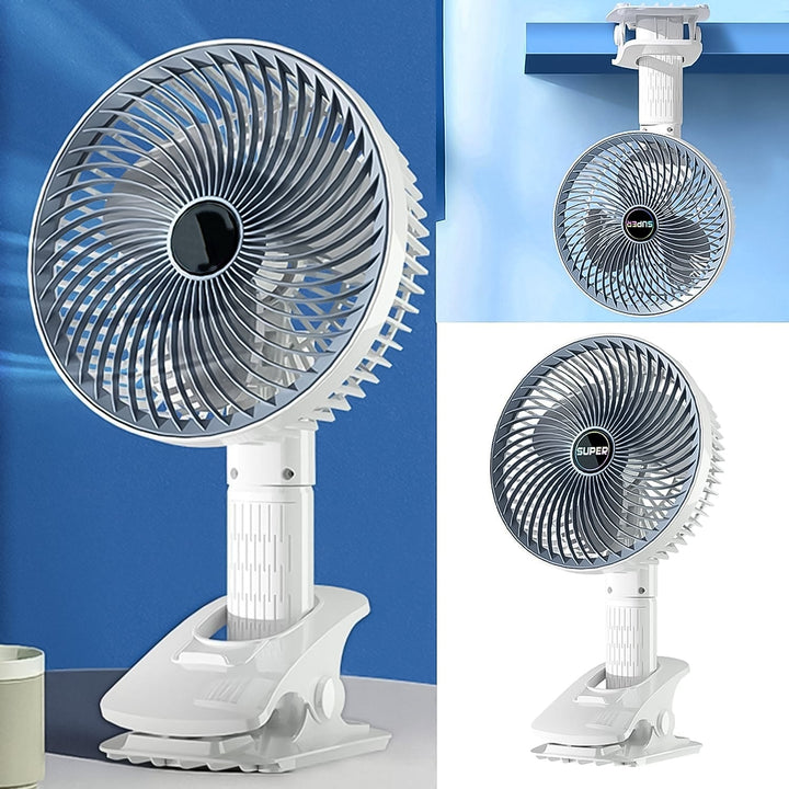 Multifunctional USB Desk Fan Clipped Fan (1 Pc / With Color Box) - TezCart