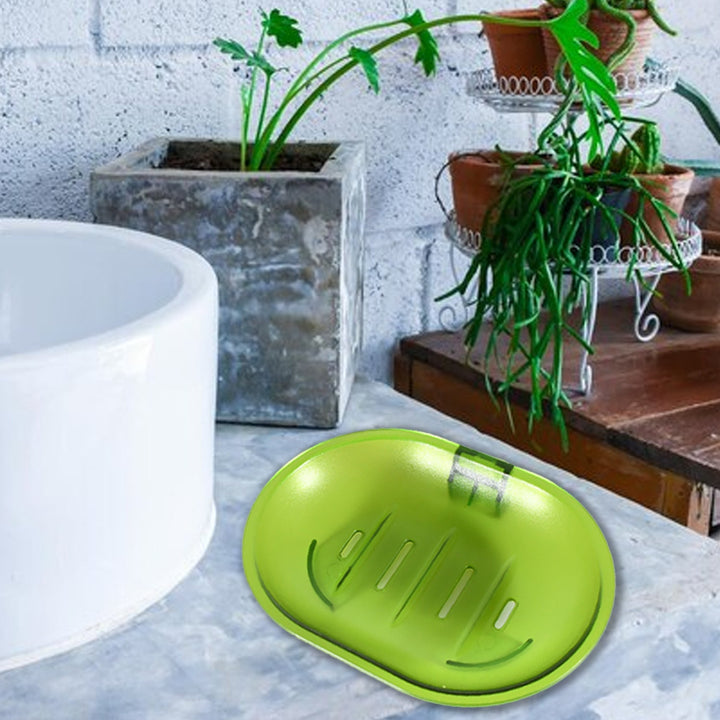 Plastic Soap Dish Holder for Bathroom Shower Wall Mounted Self Adhesive Soap Holder Saver Tray-Plastic Sponge Holder for Kitchen Storage Rack Soap Box, Bathroom Your Brand