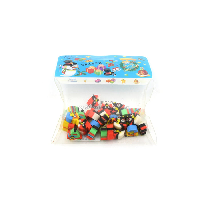 Fancy & Stylish Colorful Erasers, Mini Eraser Creative Cute Novelty Eraser for Children Different Designs Eraser Set for Return Gift, Birthday Party, School Prize (28 Pcs In 1 Packet) Your Brand