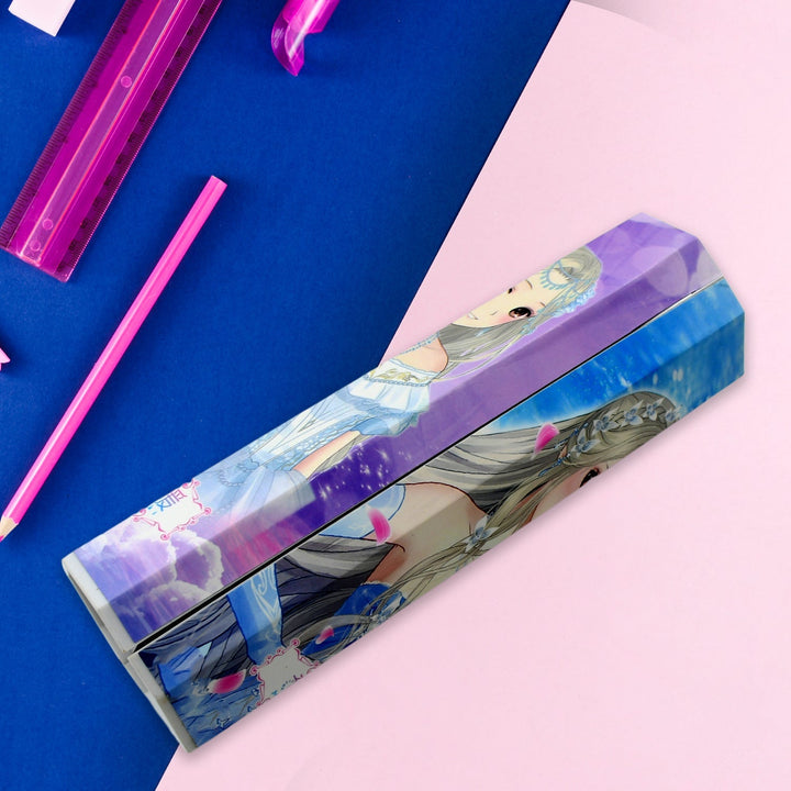 8 in 1 Compass Box, Geometry Box 2 Compartment, Pencil Box with 1 Calculator, 1 Mirror, 2 in 1 Marker Pen Your Brand