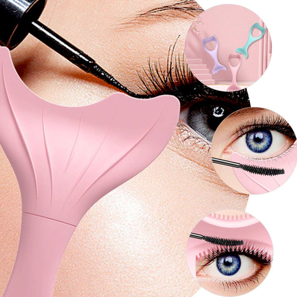 Multifunctional Easy To Clean Curved Silicone Eyeliner Stencils Wing Tips Quick Reusable for Makeup Tool for Beginners, Eyelashes Brush Curler Comb Eye Makeup Tool Female Supply (1 Pc) Your Brand