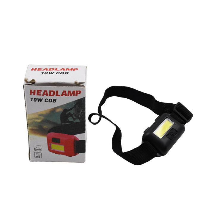 Head lamp Flashlight Waterproof Portable Lantern Headband Light Torch Lamp for Outdoor Camping Hiking Backpack Cycling, Running Hunting 10W Cob(1 Pc) Your Brand