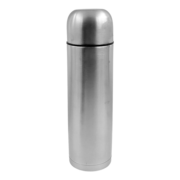Vacuum Flask Without Cover, 18/8 Stainless Steel | Hot and Cold Water Bottle with Push-Down Lid | Double Walled Stainless Steel Bottle for Travel, Home, Office, School, Picnic (1000 ML / Without Cover) Your Brand