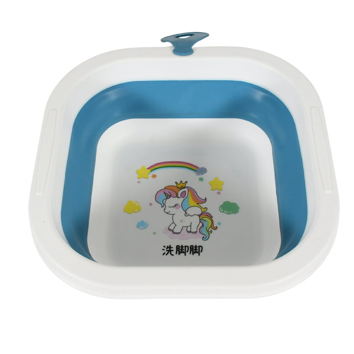 Wash Basin, Space Saving Multi Function Foldable Baby Wash basin Easy Clean Lightweight Thicken for Washing Face for Home (28×28 Cm / 1 pc) Your Brand