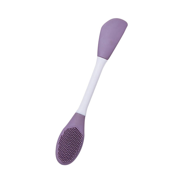 Double-headed Silicone Mask Brush Face Cleansing and Applying Mud Mask Beauty Salon Special Brush Smear Tool Facial Scrub Silicone Wash Scrubber Face Tools (1 Pc) Your Brand