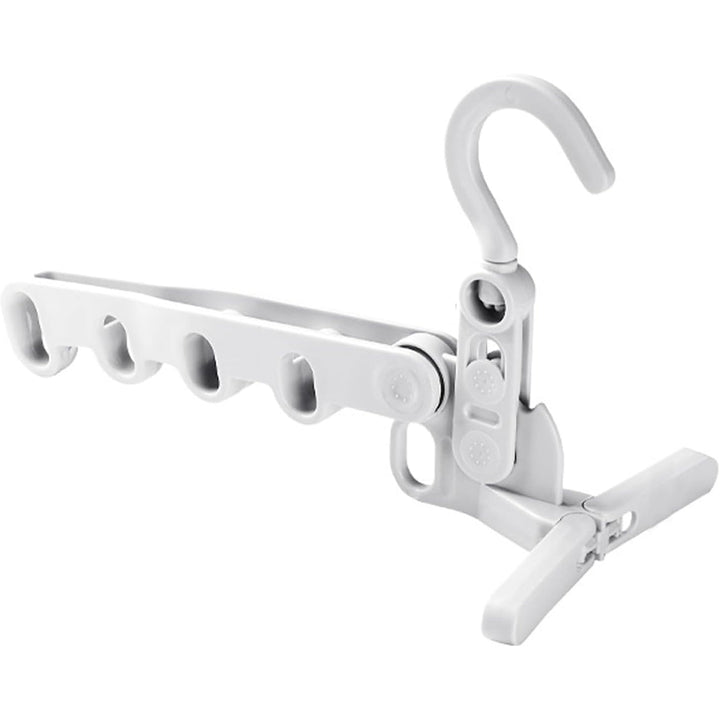 5 holes foldable clothes Hanger, travel clothes hanger, multifunctional clothes hanger, space-saving wall holder, clothes rack, robust clothes hanger for travel, indoors. Your Brand
