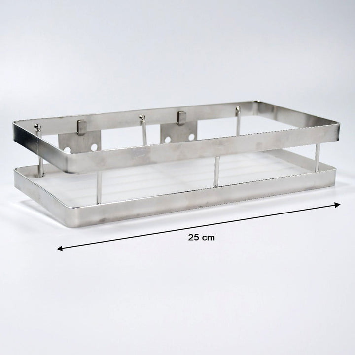 25 cm Metal Space Saving Multi-Purpose rack for Kitchen Storage Organizer Shelf Stand. Your Brand