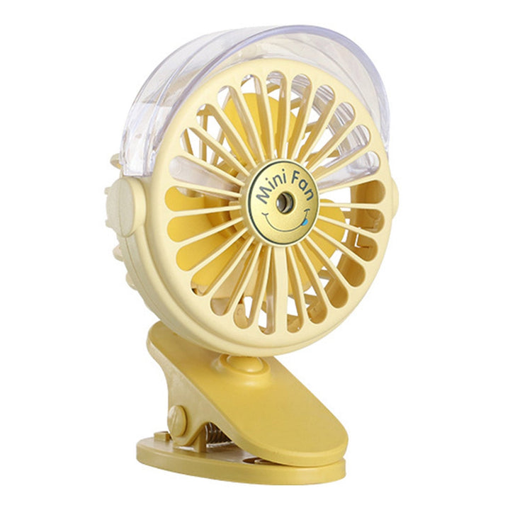 Clip Desk Fan Portable Wind Desktop Table Cooling Fan in Single Button, Adjustment Mini Personal Fan for Home Desktop Office Car Indoor Outdoor Travel (Battery Not Include) Your Brand