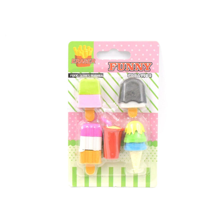 Mini Eraser Set for Kids (5 Pieces) - Fun Designs, Party Favors, School Prizes Your Brand