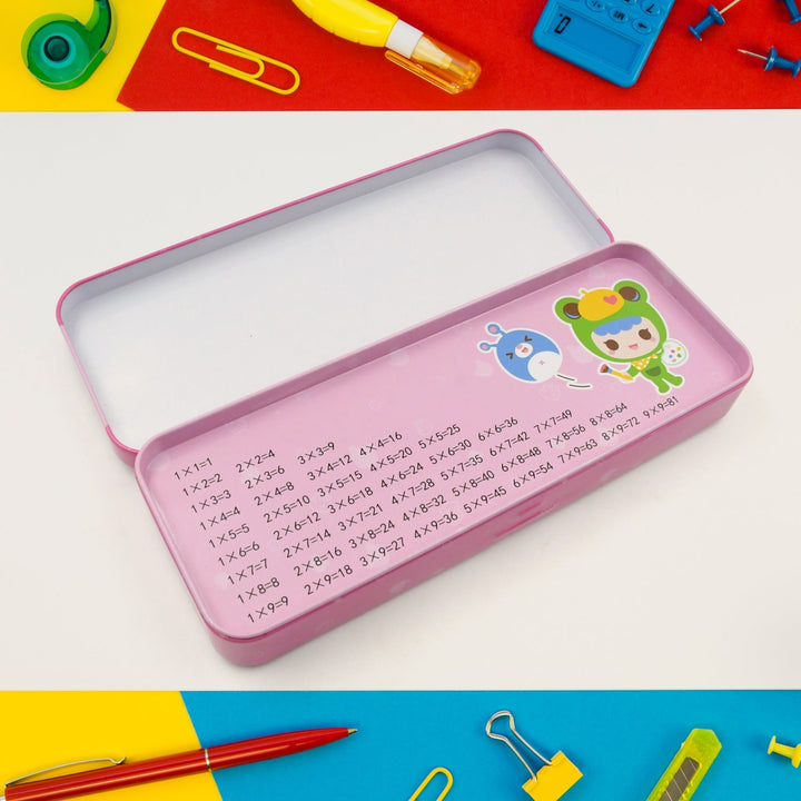 12-Piece Stationery Set: Pencil Box, Pencils, Erasers & More Your Brand