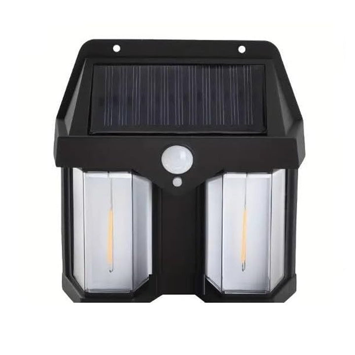 Outdoor Solar Wall Lamp Outdoor Waterproof High Quality Lamp Induction Garden Lamp Garden Villa Night Lamp Double Lamp Light (1 Pc) Your Brand
