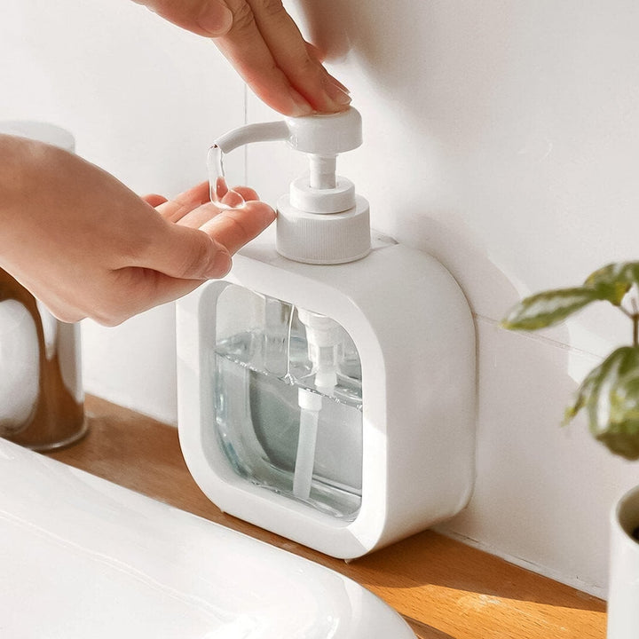 Snap sink Dispenser Plastic Clear Empty Pump Lotion Bottles (1 Set) - TezCart
