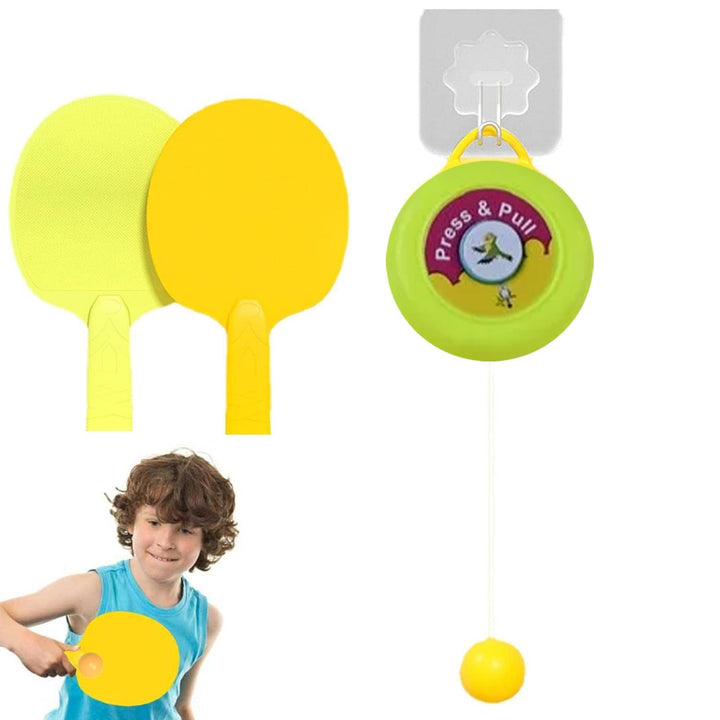 Portable Indoor Hanging Table Tennis with Three Ball, Table Tennis Self Training Set - TezCart