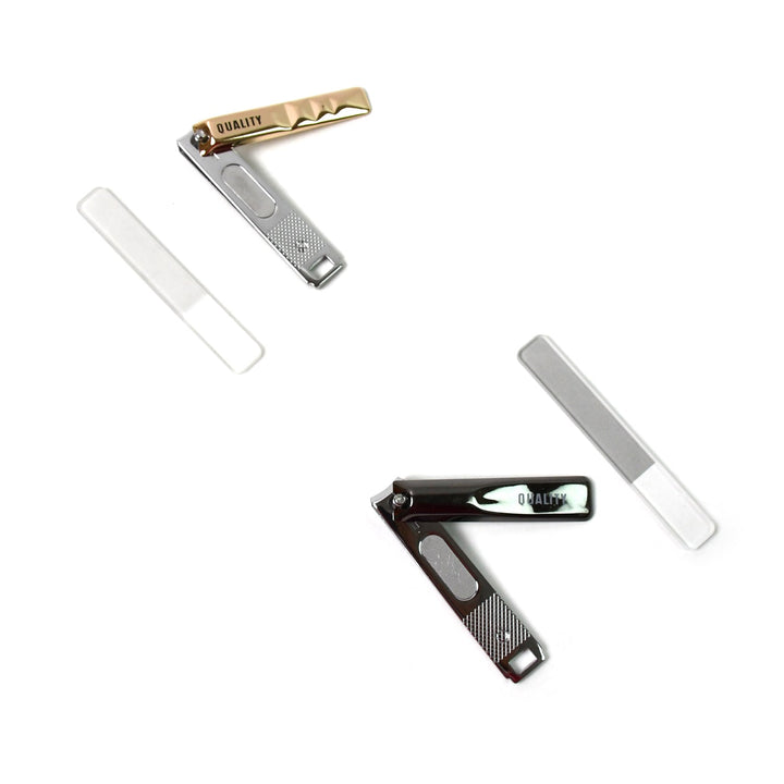 Cute Nail Clipper with Nail Catcher, Nail File - Stainless Steel (1 Pc) - TezCart