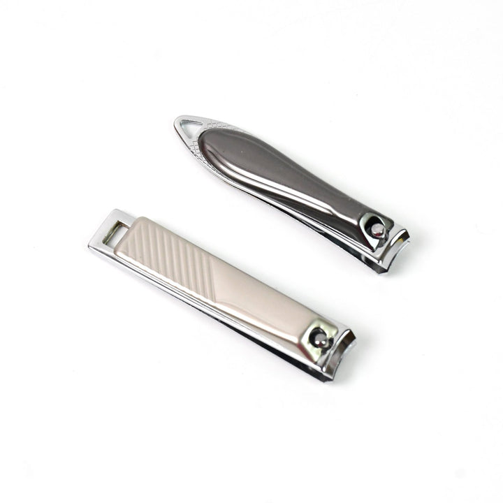 Stainless Steel Folding Portable Large Nail Clippers with Nail File (1 Pc / Mix Design) - TezCart