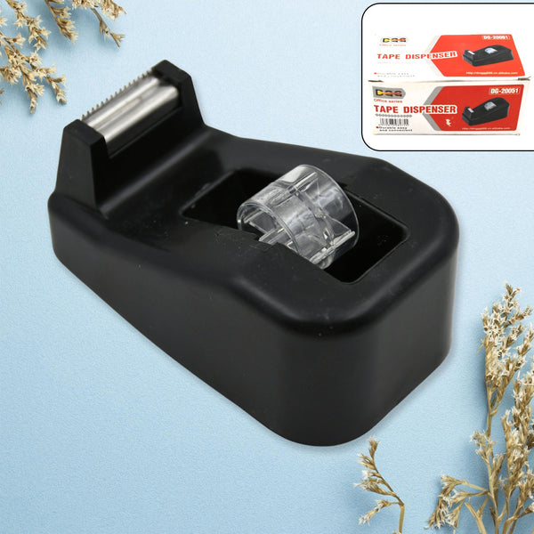 Plastic Tape Dispenser Cutter for Home Office use, Tape Dispenser for Stationary, Tape Cutter Packaging Tape (1 pc / 237 Gm) Your Brand
