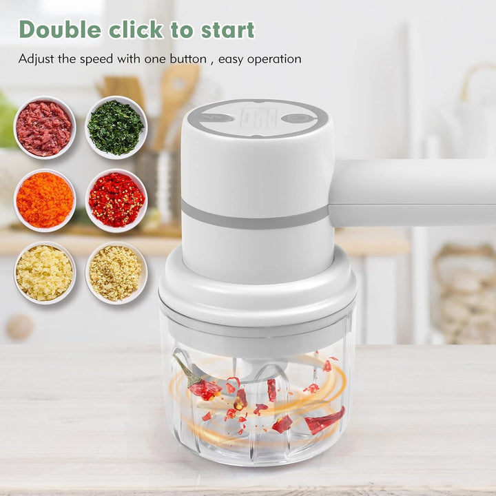 Hand Mixer Food Chopper Cordless 3 in 1 Electric Hand Mixer (1 Set) - TezCart
