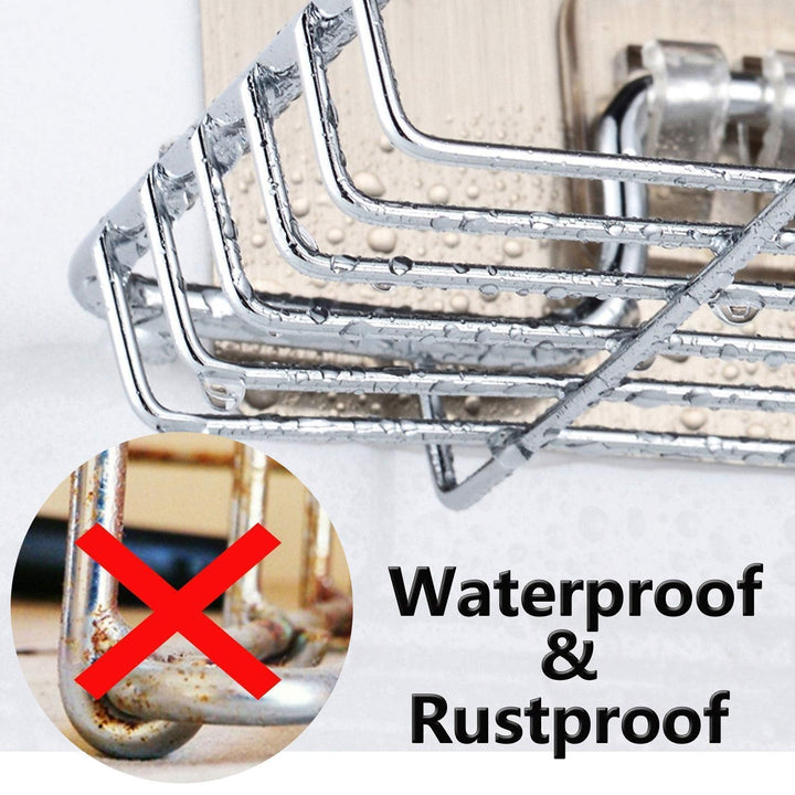 Kitchen Bathroom Soaps Storage Rack with 2 Hook for Home Your Brand