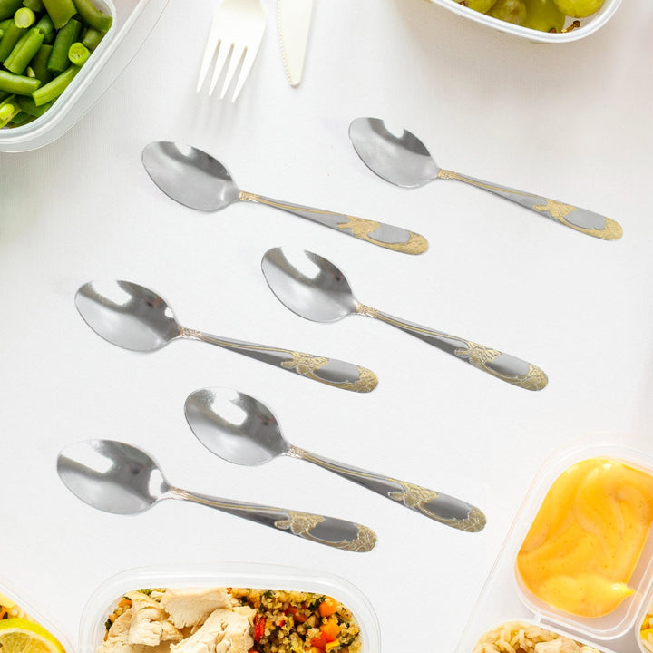 Stainless Steel Table Spoons / Baby Spoon Set Set of 6 - TezCart