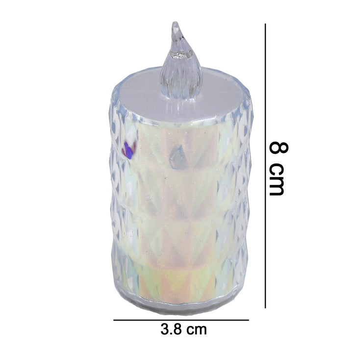 24 Pc Flameless and Smokeless Decorative Melting Candles LED Tea Light - TezCart
