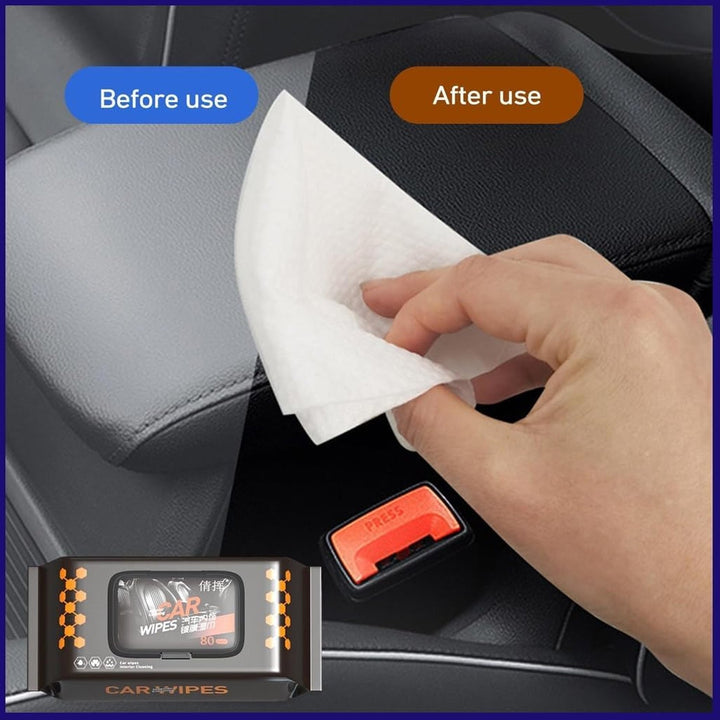Car Dashboard Scratch Remover Tissue (80 Pcs Set) - TezCart
