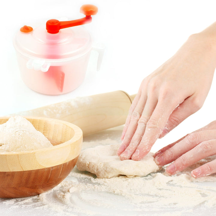 Miracle Atta Maker for Home 2 in 1 Ata Non-Electric Dough Flour Machine for Kitchen | Chakki Clear line Measuring Cups Set Bread Mixer May Vary Hand Tool Plastic Portable Dough Atta Your Brand