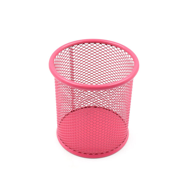 Metal Mesh Pen Holder for Desk (1 Pc): Pen Stand, Pencil Organizer, Stationery Storage Your Brand