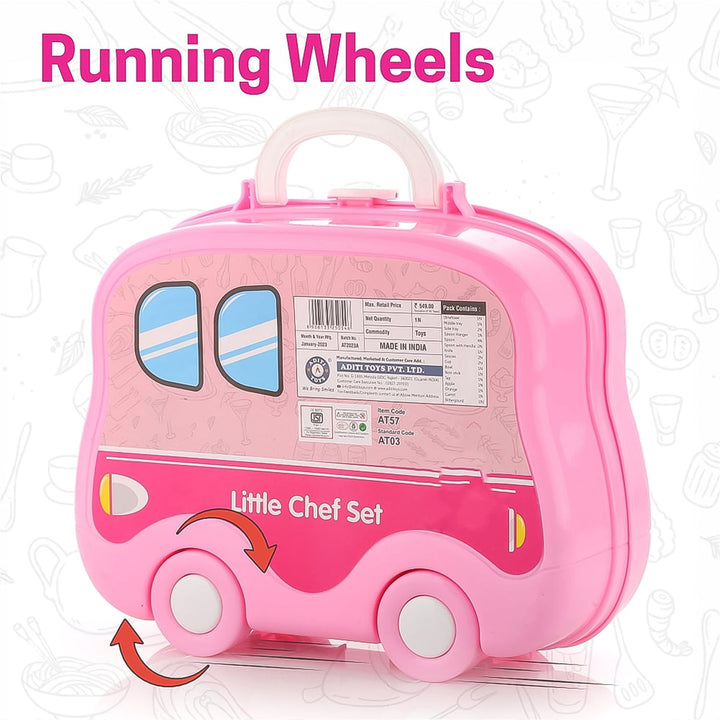 Kitchen Set for Kids Girls Pretend Play Toys Little (23 Pcs Set Approx) - TezCart