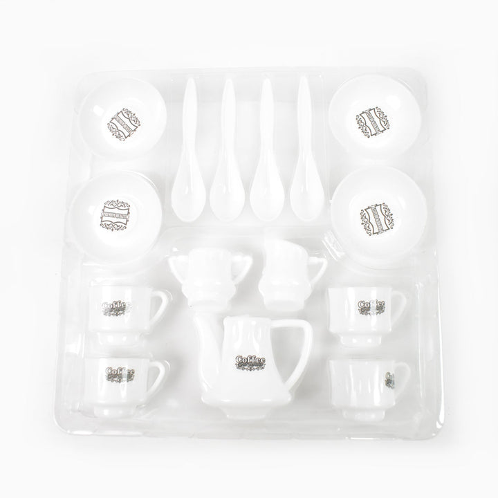 ﻿Tickles Tea toy Set | Coffee Kitchen Plastic Set Toy for Kids, Boys & Girls (14 Pcs / Mix Size & Design) Your Brand