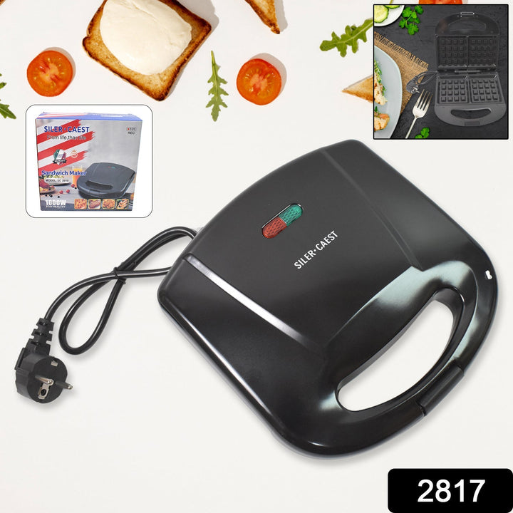 Waffle Maker, Makes 2 Square Shape Waffles| Non-Stick Plates| Easy to Use with Indicator Lights Your Brand