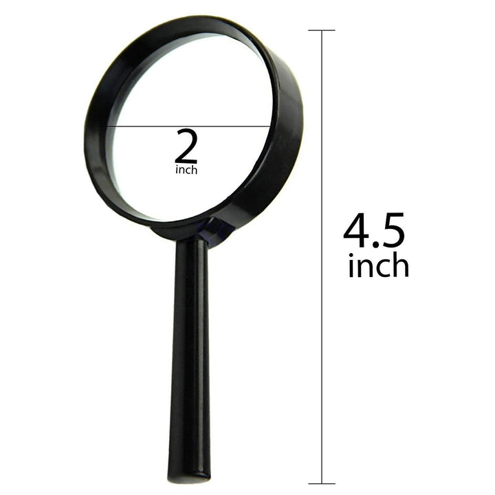 Magnifying glass Lens - reading aid made of glass - real glass magnifying glass that can be used on both sides - glass breakage-proof magnifying glass, Protect Eyes, 50 mm Your Brand