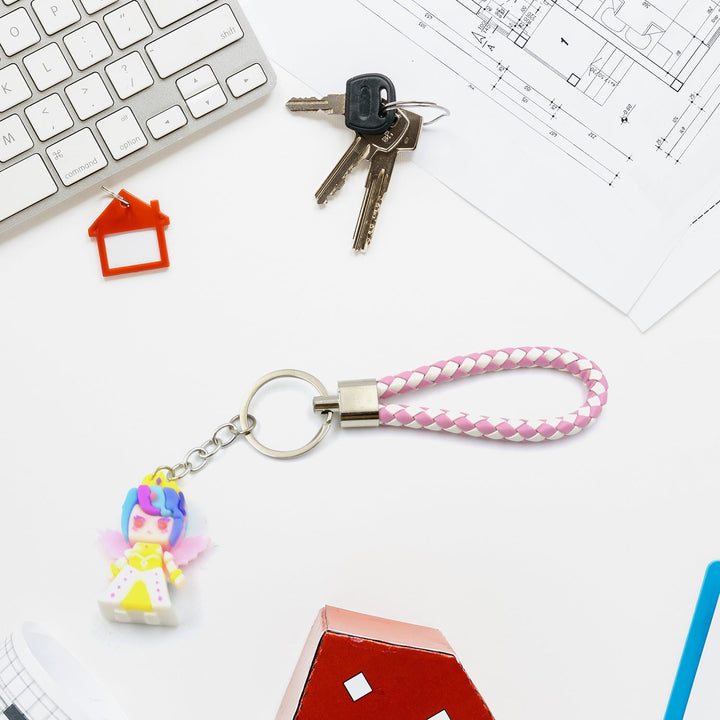 Cute Keychain With Card Gift - Keychain Accessories Key Chain Backpack Charms Car Keys Keychain for Kids Girls, Unicorn Toy and Charm Key- Chain for Bag  / Door Key- Ring / car Key- Ring / Party Favor (Mix Color & Design 1 Pc ) Your Brand