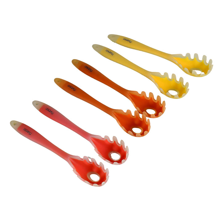Multipurpose Silicone Spoon, Silicone Basting Spoon Non-Stick Kitchen Utensils Household Gadgets Heat-Resistant Non Stick Spoons Kitchen Cookware Items For Cooking and Baking (6 Pcs Set) Your Brand