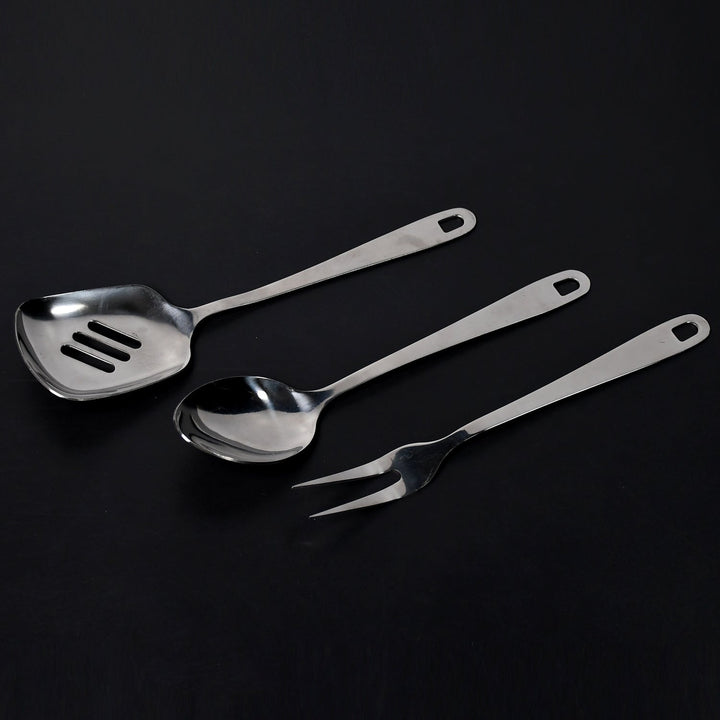 Serving Spoon Set Cooking Spoon Set High Quality Premium Spoon Set  ( 3pc Set ) - TezCart