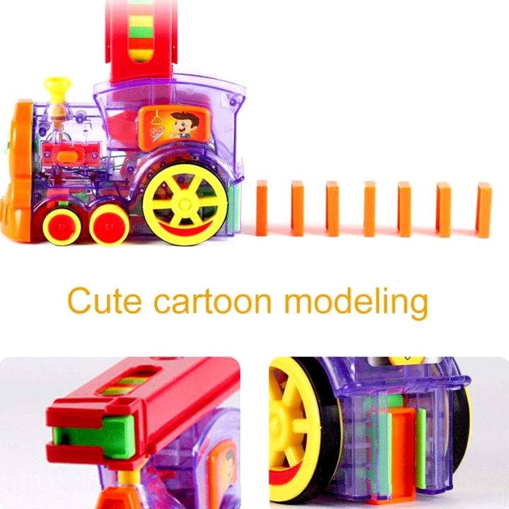 Transparent Funny Train Engine Block Set – 60-Piece Music & Lights (Batteries Not Included) Your Brand